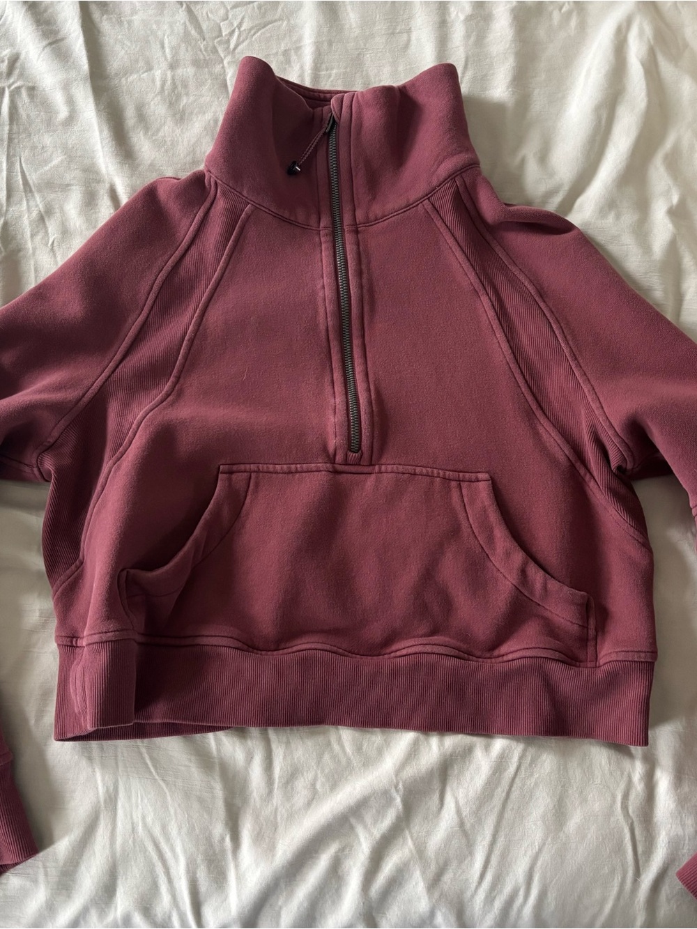 Lululemon Cropped Scuba Half Zip